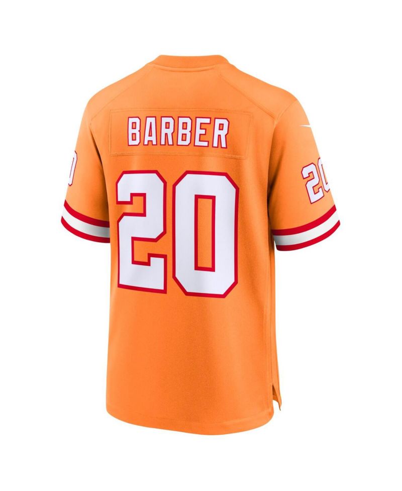 Big Boys Ronde Barber Orange Tampa Bay Buccaneers Retired Player Game Jersey