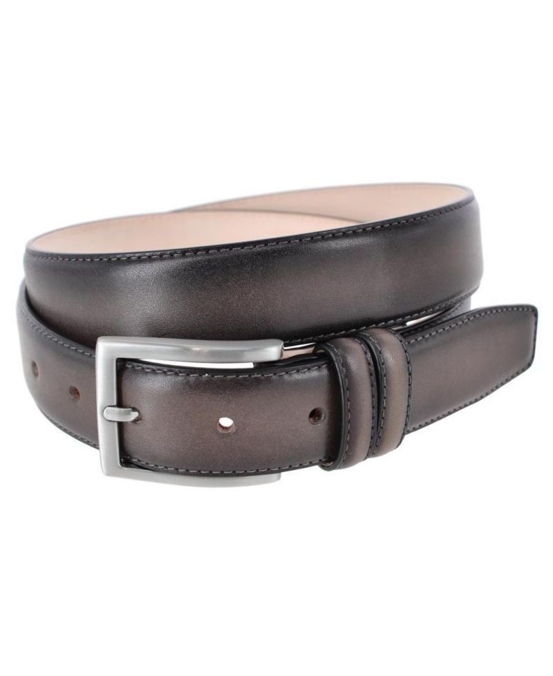 Men's Malik Burnished Feather Edged 32mm Leather Belt