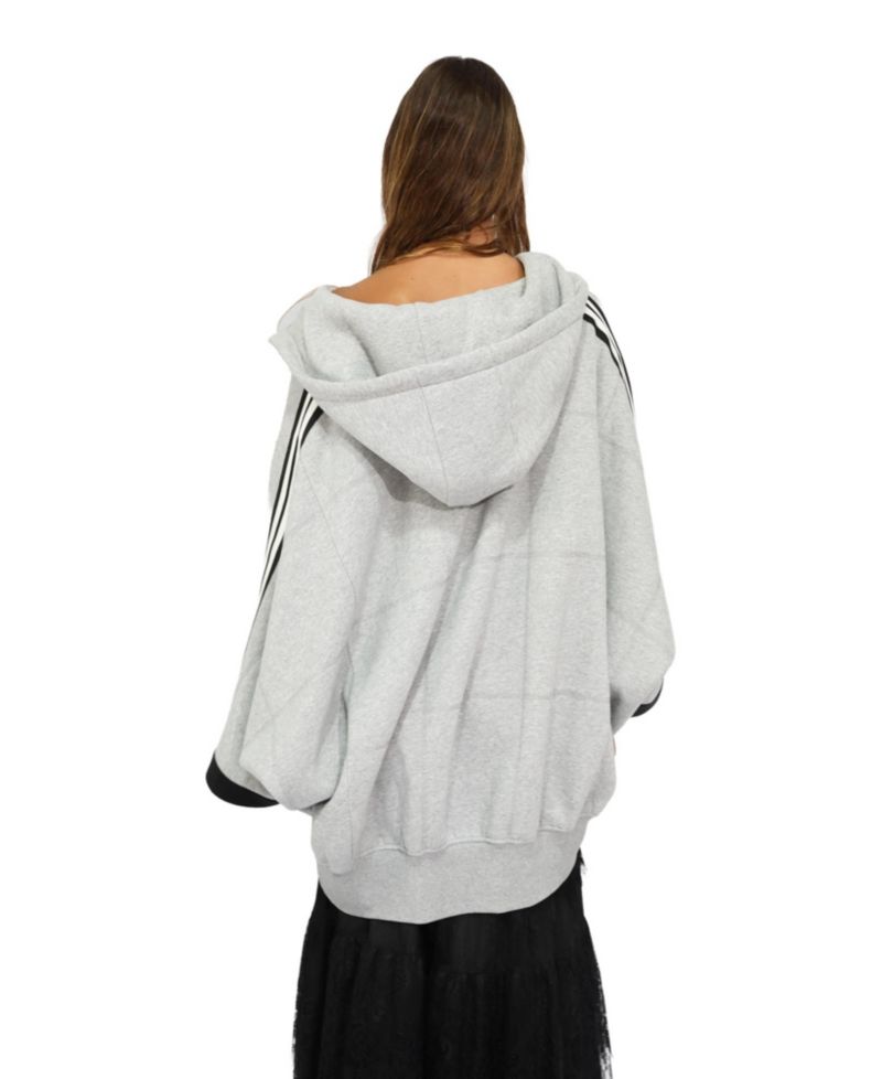 Women's Belle and Bloom Living by the Ocean Oversized Striped Hoodie