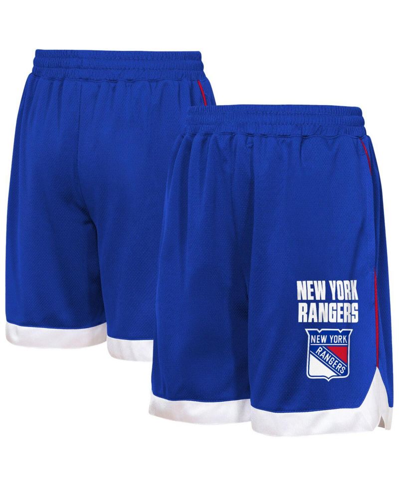 Big Boys and Girls Blue New York Rangers All Star Shorts