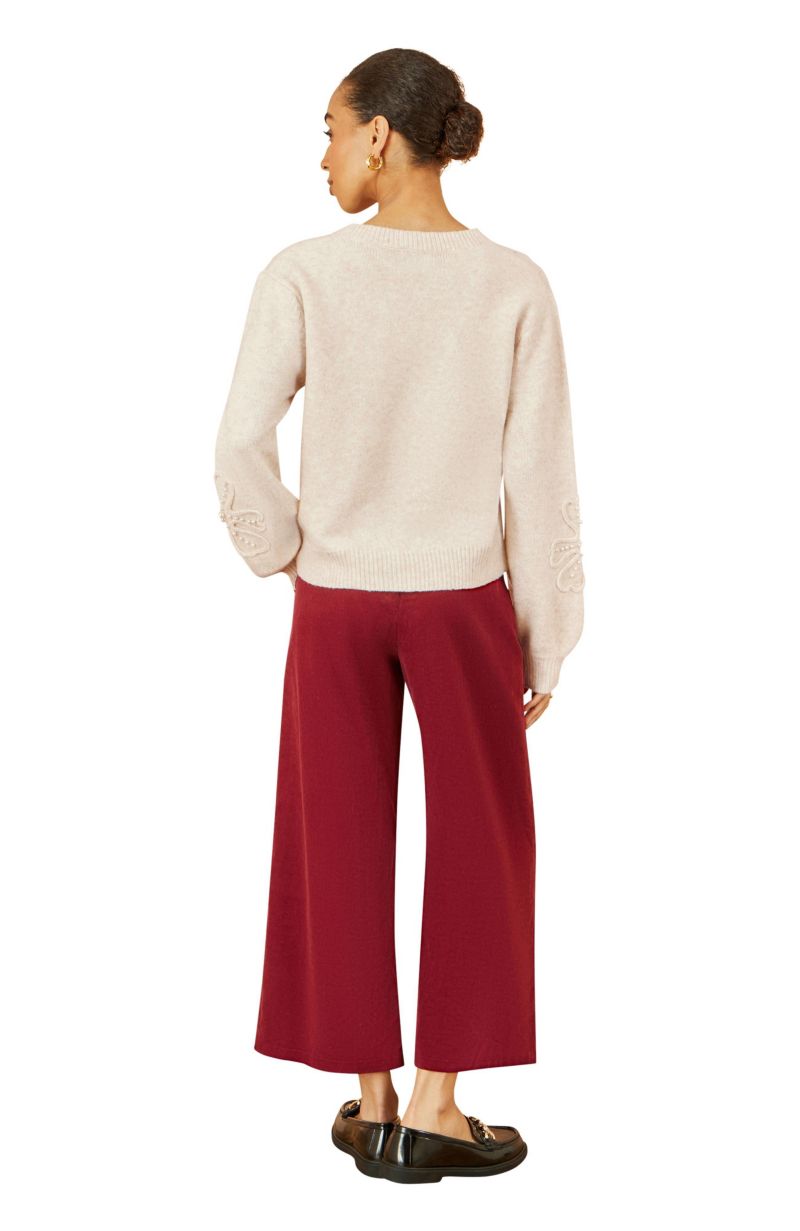 Women's Floral Applique Sweater