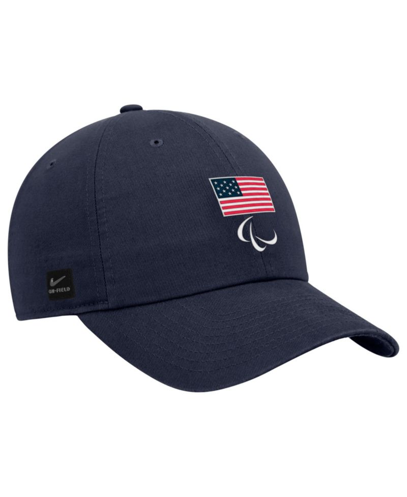 Big Boys and Girls Navy U.S. Paralympics Crest Logo Club Adjustable Hat