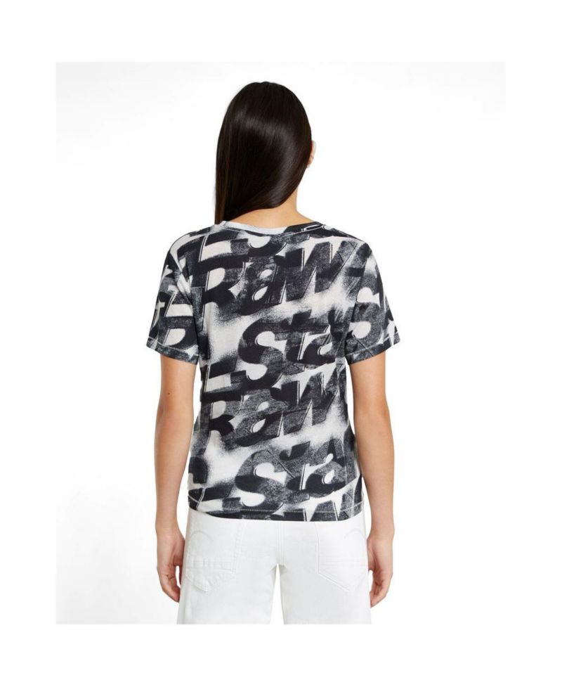 Women's Sprayed Letters Top