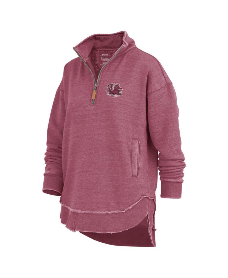 Women's Garnet South Carolina Gamecocks Northfork Sojourn Poncho Quarter-Zip Sweatshirt
