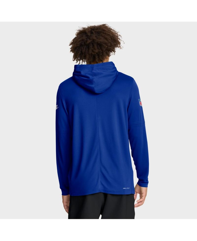 Men's Royal Seattle Seahawks Alt Pack Pass Accuracy Performance Long Sleeve Hoodie T-Shirt