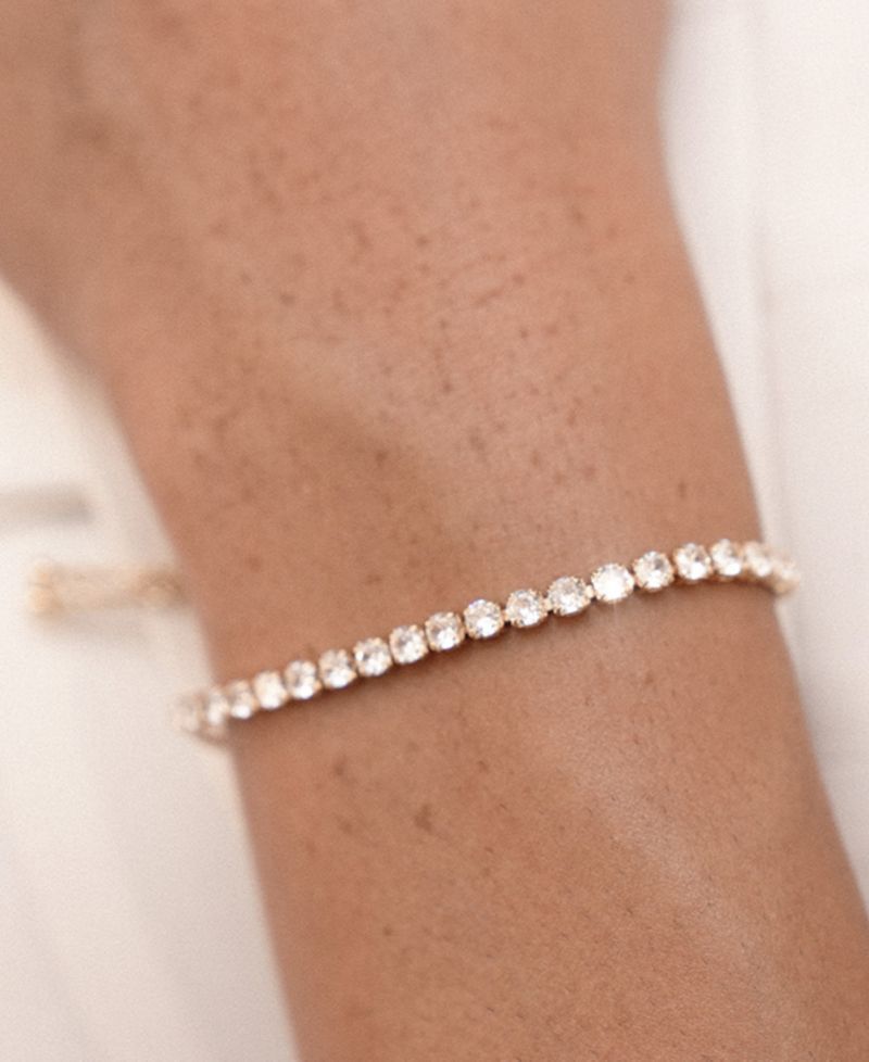Adjustable Dainty Crystal Bracelet
