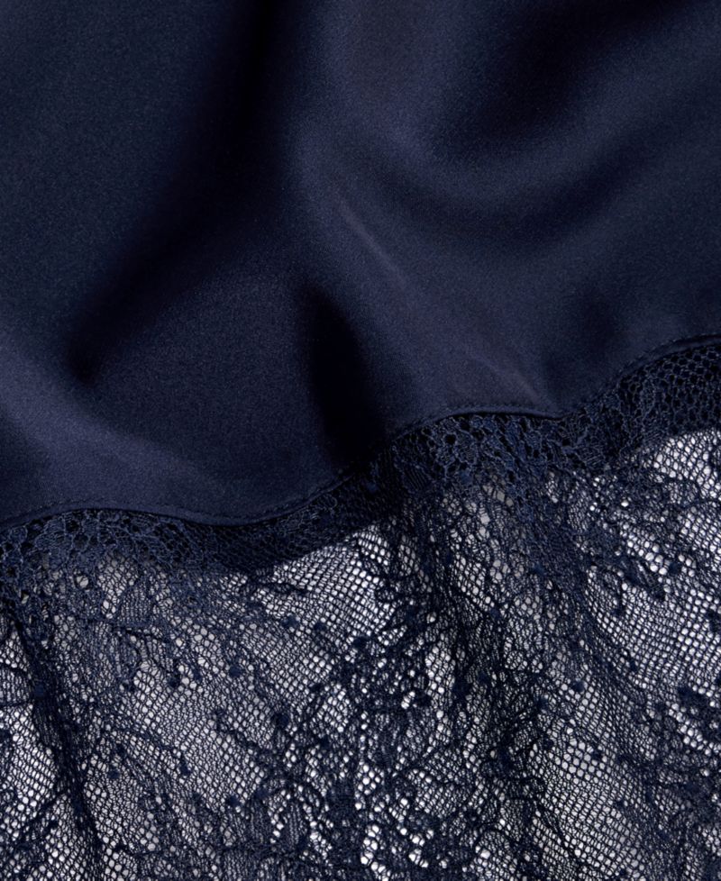 Women's Lace-Hem Midi Slip Skirt