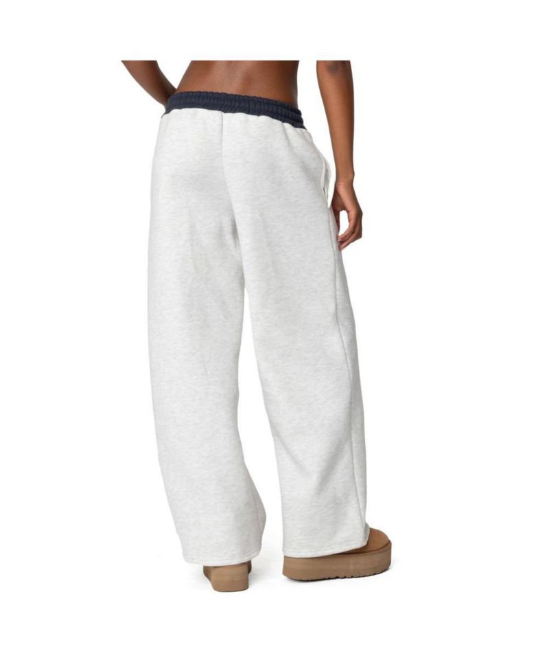 Women's Contrast Embroidered Sweatpants