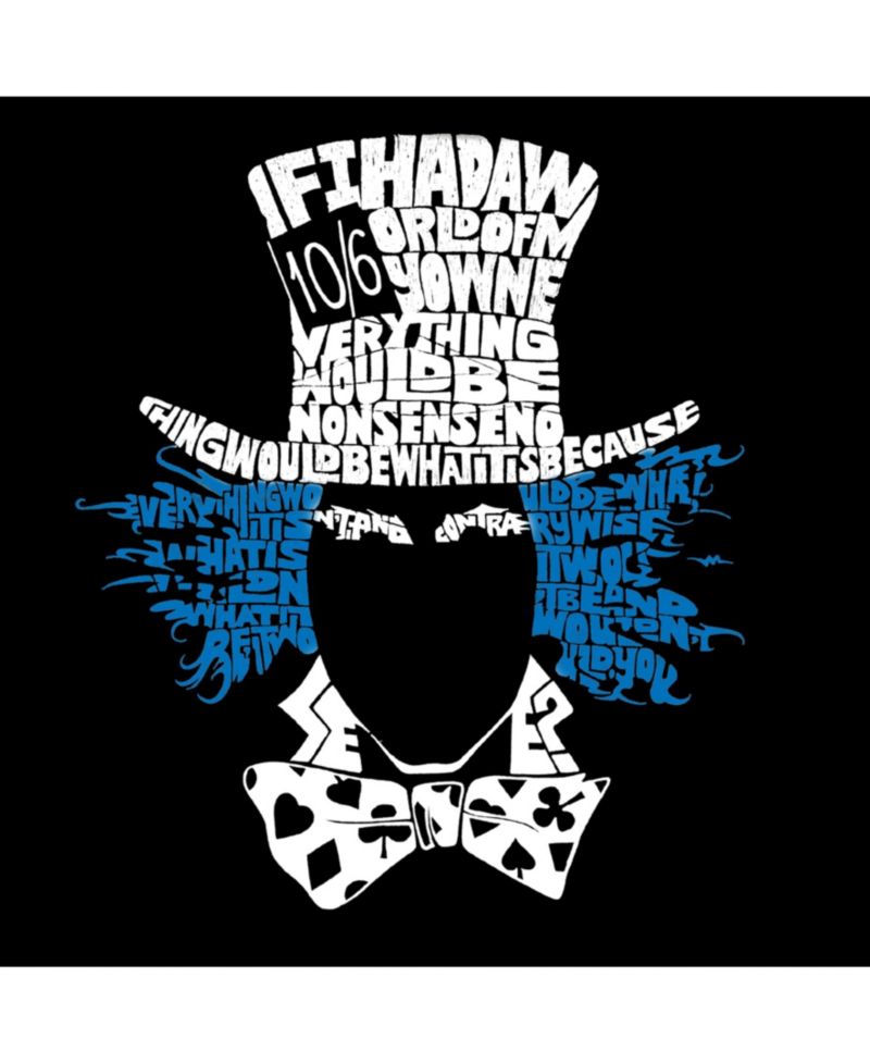 Mens Word Art T-Shirt - The Mad Hatter