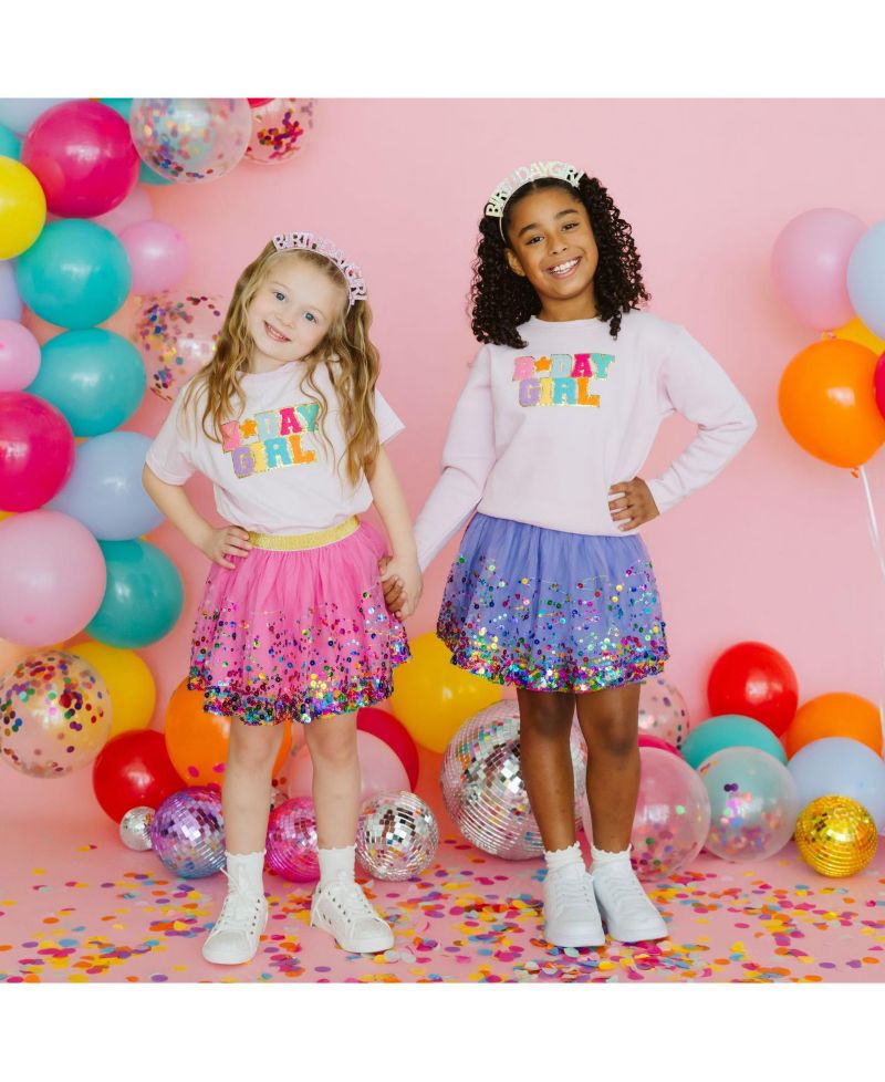 Baby Girls Baby Raspberry Confetti Tutu Skirt