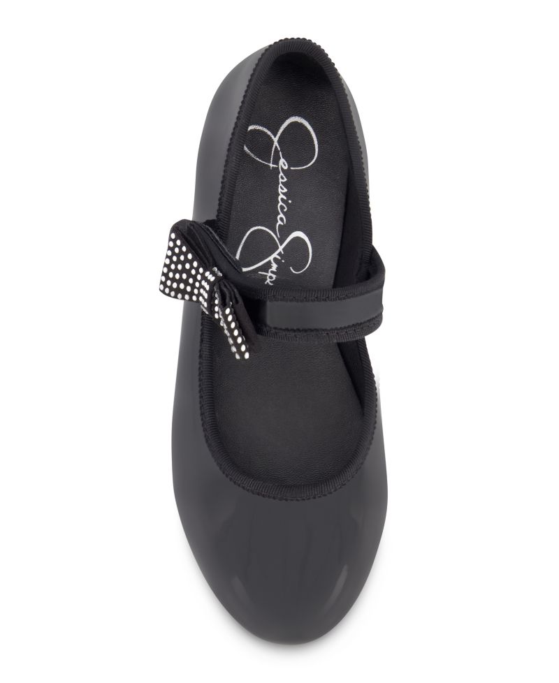 Little and Big Girls Amy Crystal Bow Ballet Flat