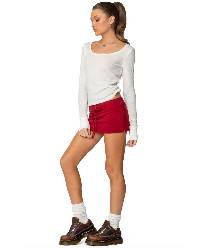 Women's Bayside slitted micro skort
