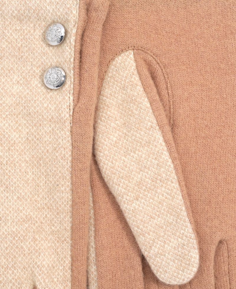 Two Button Pattern Top Gloves