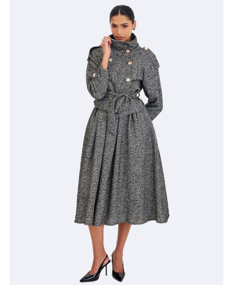 Women's Katalina Tweed Backless Midi Dress