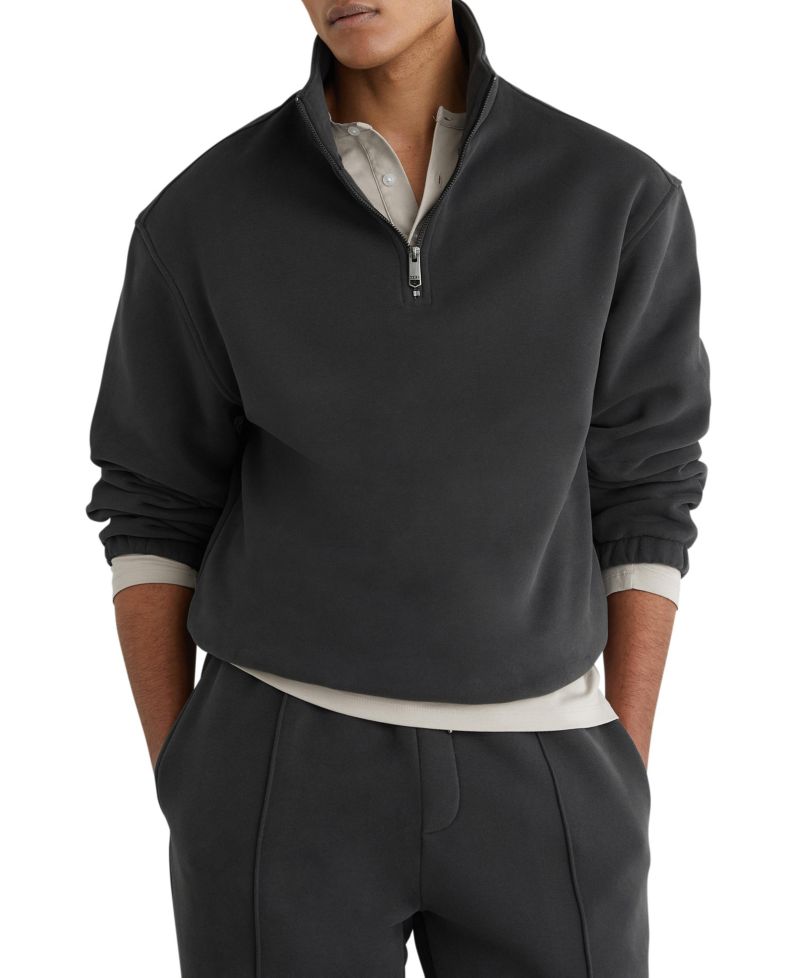 Men's Quinn Cotton-Blend Half-Zip Sweatshirt