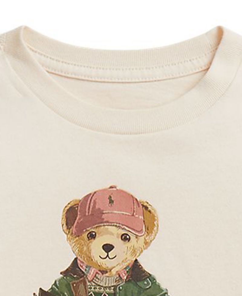 Baby Boys' Polo Bear Cotton T-Shirt and Jogger Pants, 2-Piece Set