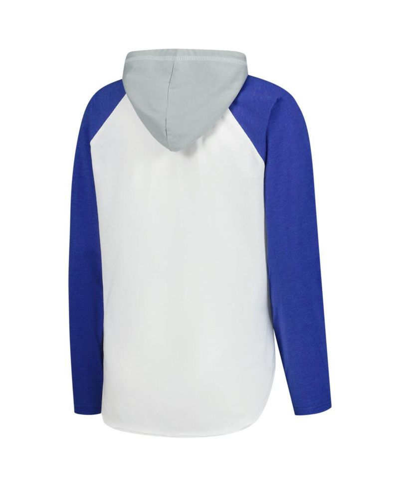 Women's White Toronto Maple Leaf's VIP Raglan Long Sleeve Hoodie T-Shirt