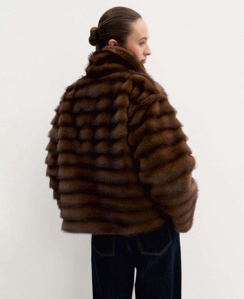 Women's Emmagio Boxy Faux-Fur Jacket