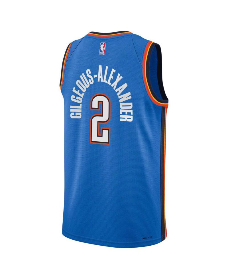 Big Boys and Girls Shai Gilgeous-Alexander Blue Oklahoma City Thunder Swingman Jersey - Icon Edition