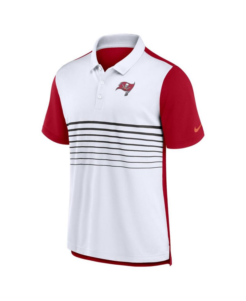 Men's Red/White Tampa Bay Buccaneers Fashion Performance Polo