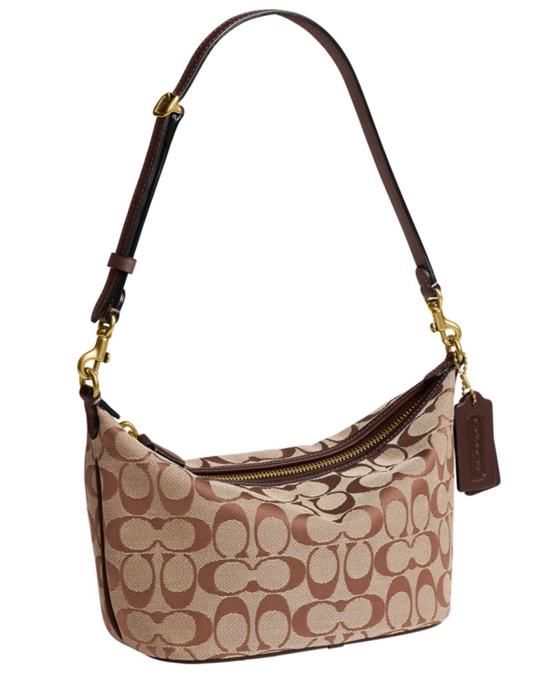 Demi Small Signature Jacquard Shoulder Bag