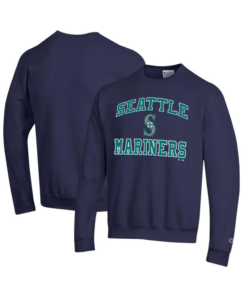 Men's Navy Seattle Mariners Heart & Soul Power blend Sweatshirt