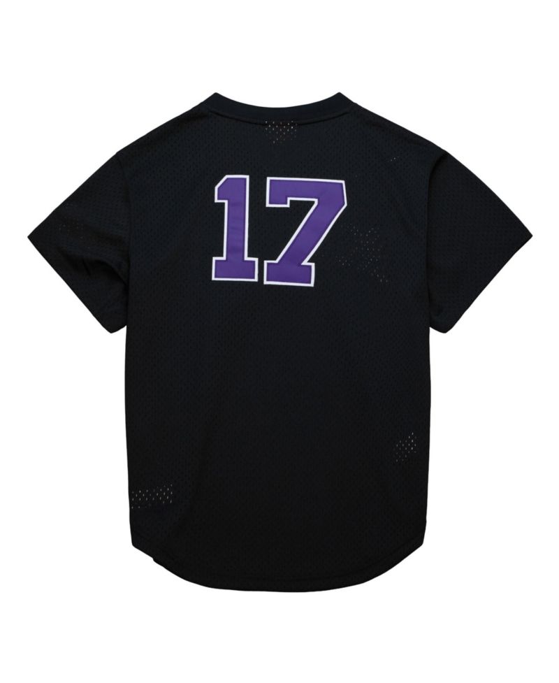 Men's Todd Helton Black Colorado Rockies Authentic Batting Practice Jersey