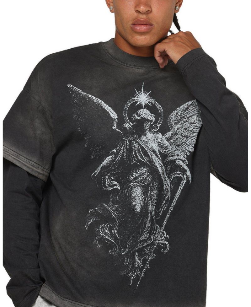Men's Celestial Layered Long Sleeve T-Shirt