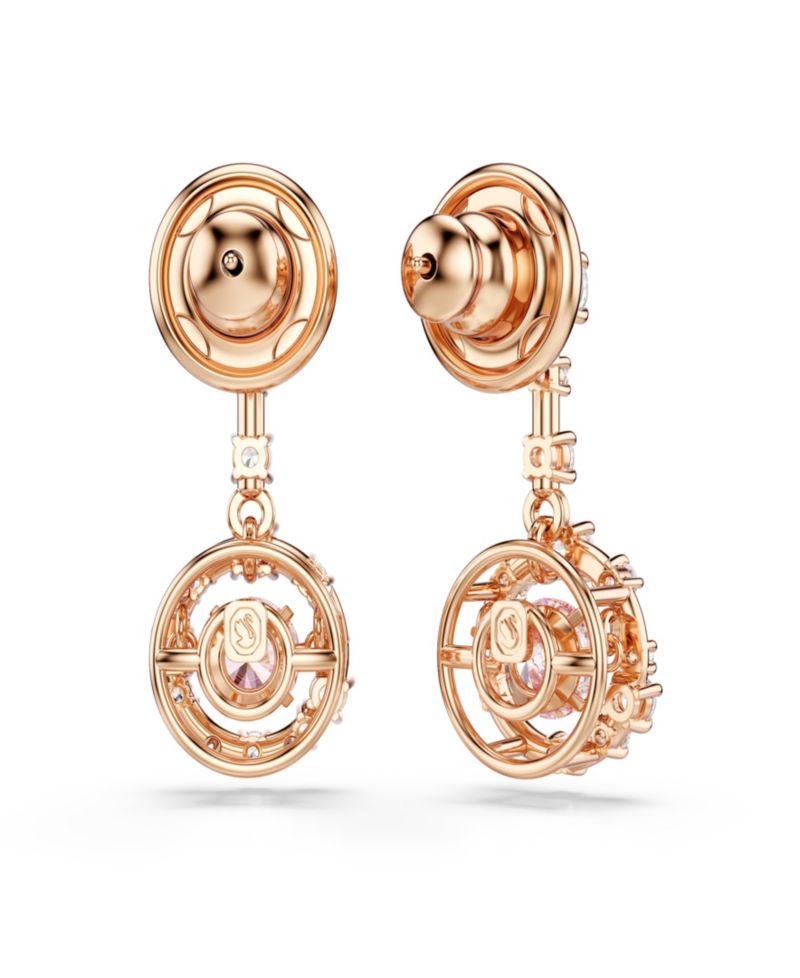 Rose Gold-Tone Plated Star Inspired Drop Earrings