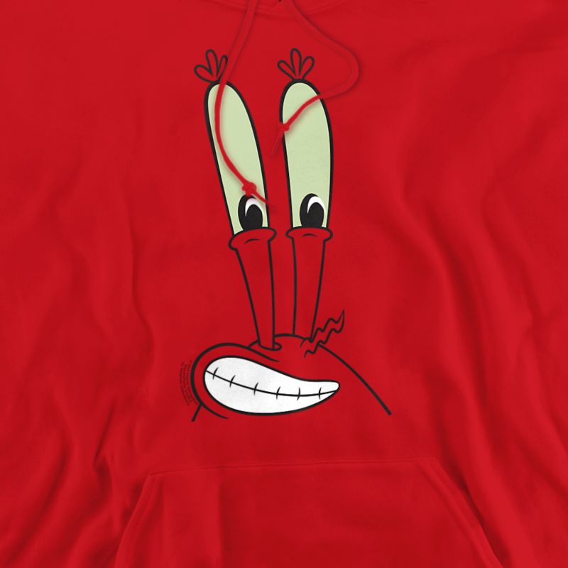 Big & Tall Mr. Krabs Smile Face Pull-Over Hoodie