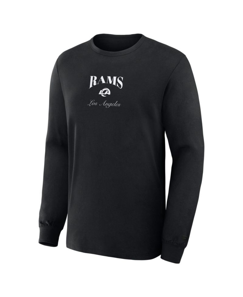Men's Black Los Angeles Rams Midnight Falls Long Sleeve T-Shirt