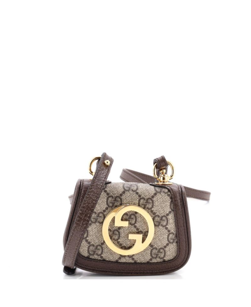 Blondie NM Card Case Wallet with Strap GG Coated Canvas