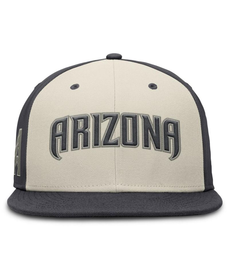 Men's Cream Arizona Diamondbacks Dri-FIT True Fitted Hat