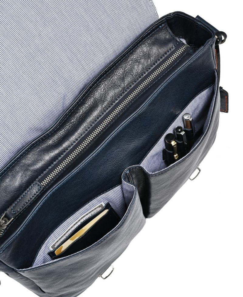 Moonlight Leather Messenger Bag