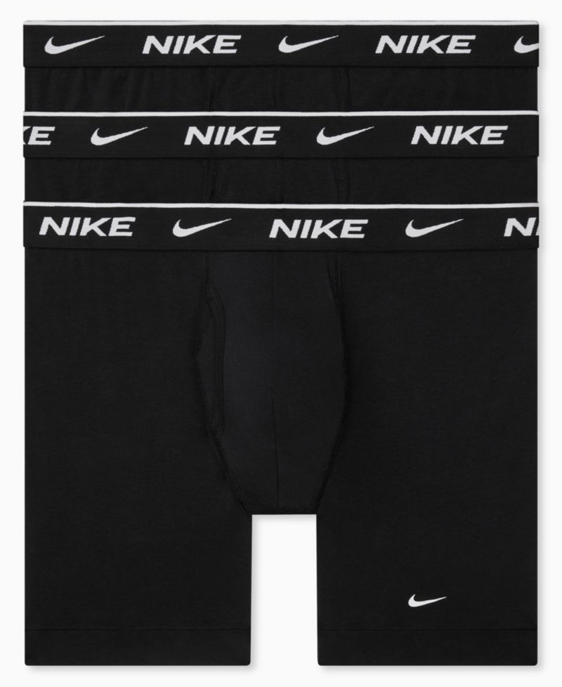 Mens Dri-FIT Essential Cotton Stretch Boxer Briefs, 3-Pack