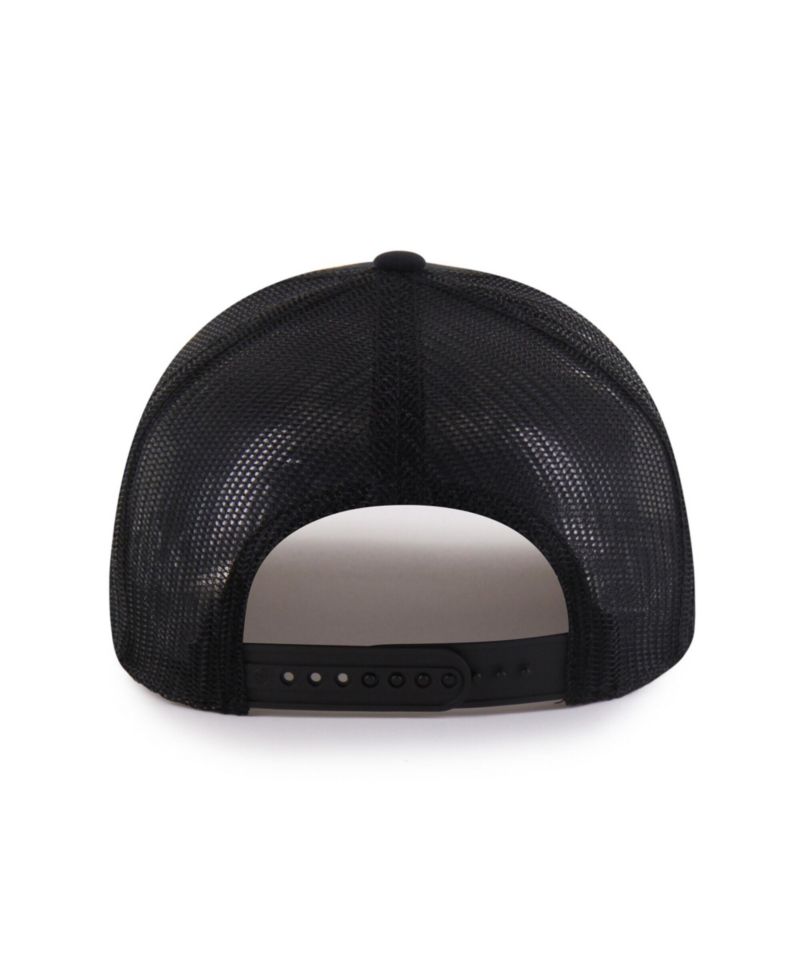 Men's Black Miami Marlins Pitstop Trucker Adjustable Hat