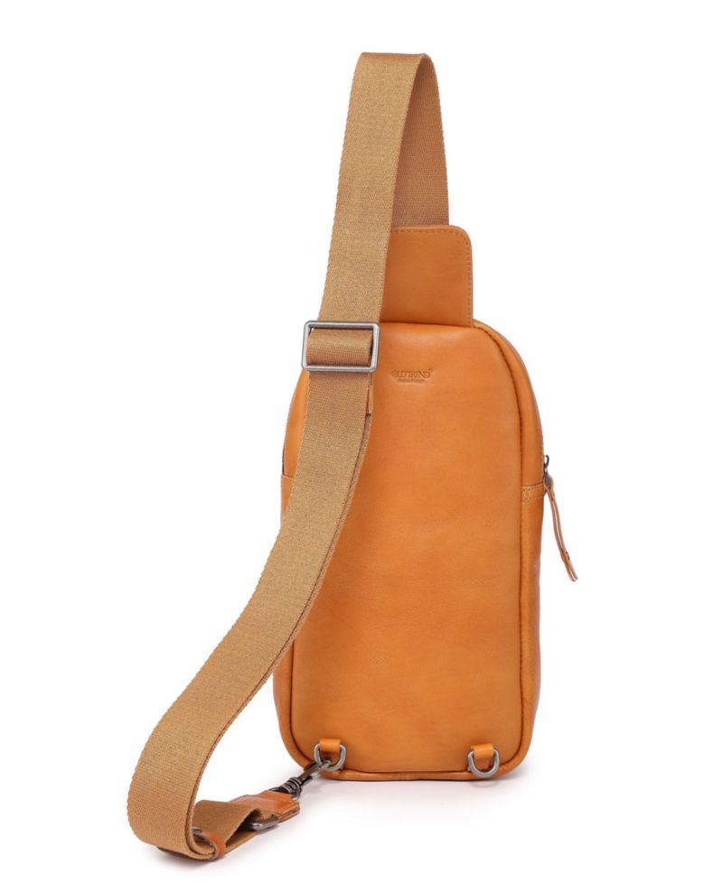 Sun-Wing Leather Sling Bag