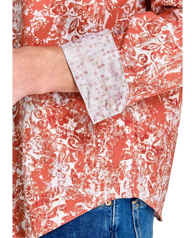 Men's Regular Fit 4-Way Stretch Performance Long Sleeve Button Down