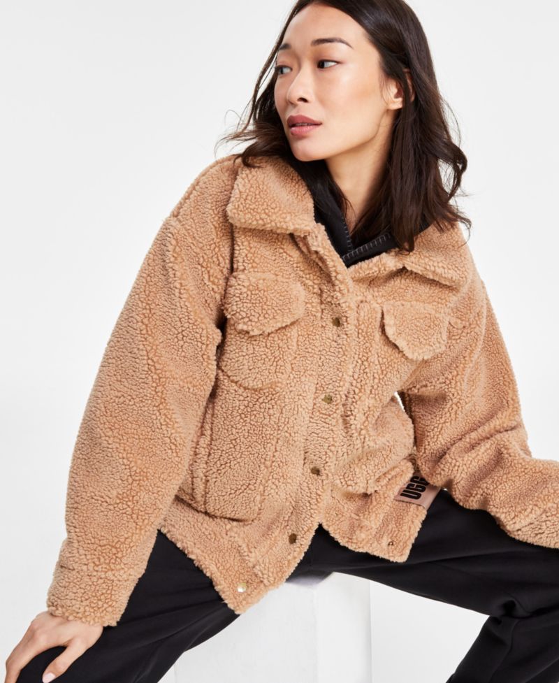 UGG Women's Frankie Sherpa Fleece Trucker Jacket