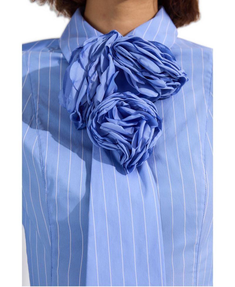 Women's Woven Shirt Midi Dress