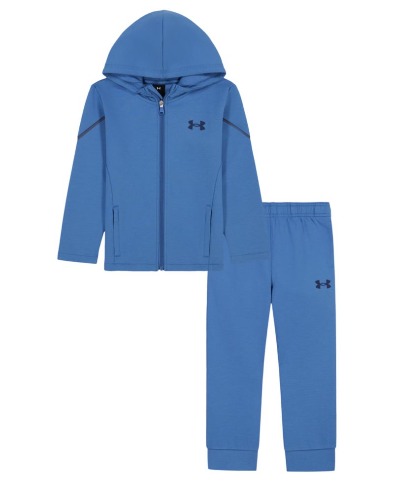 Boys' 4-7 Double-Knit Full-Zip Hooded Hoodie and Joggers, 2-Piece Set