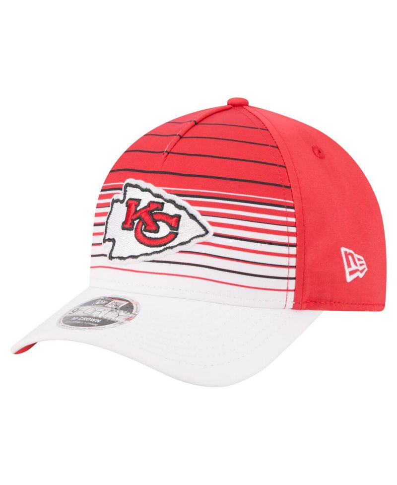 Men's White/Red Kansas City Chiefs Adventure Gradient 9FORTY M-Crown A-Frame Adjustable Hat