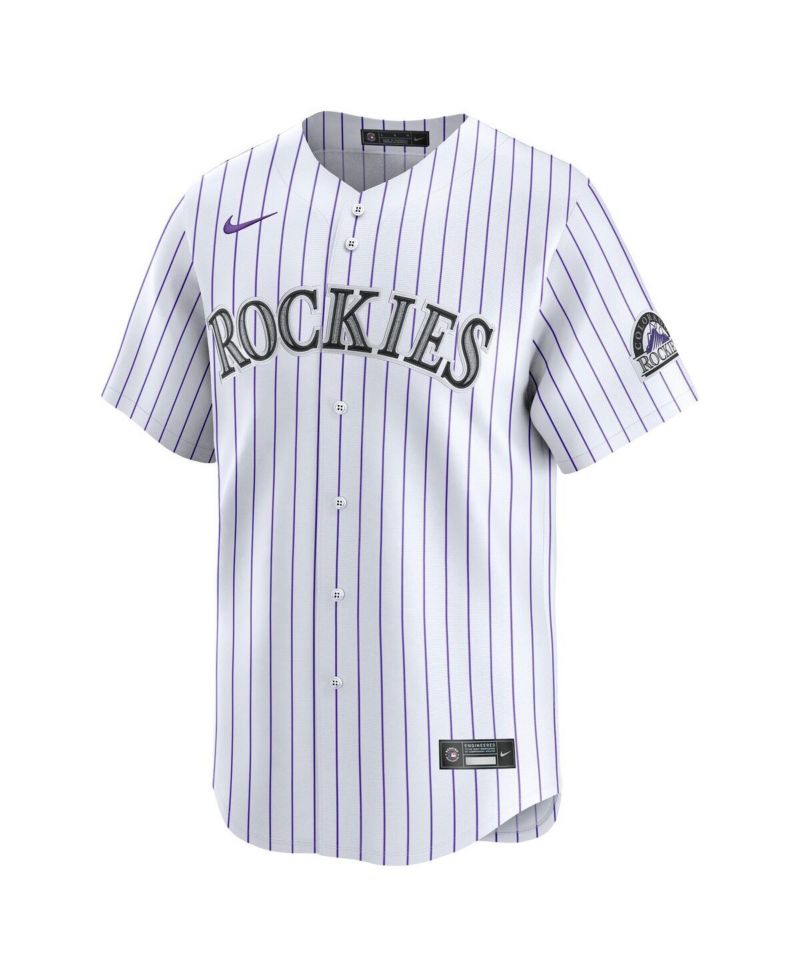 Men's White Colorado Rockies Home Limited Jersey