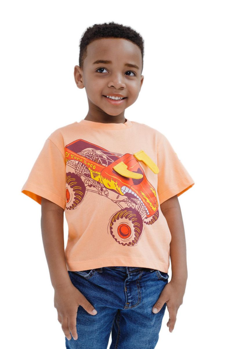 Little Boys 3D Novelty Short Sleeve T-Shirt