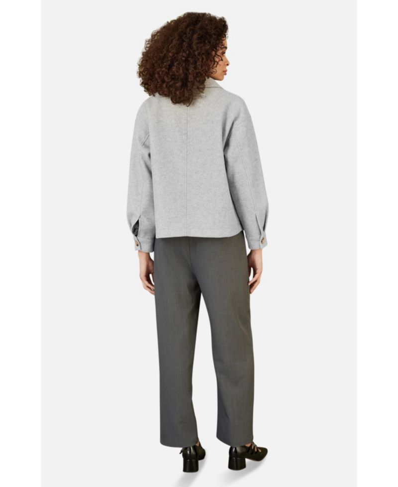 Women's Textured Finish Patch Pocket Shacket