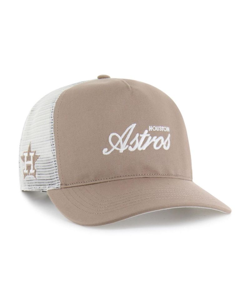 Men's Brown Houston Astros Foundational Mesh Hitch Adjustable Hat