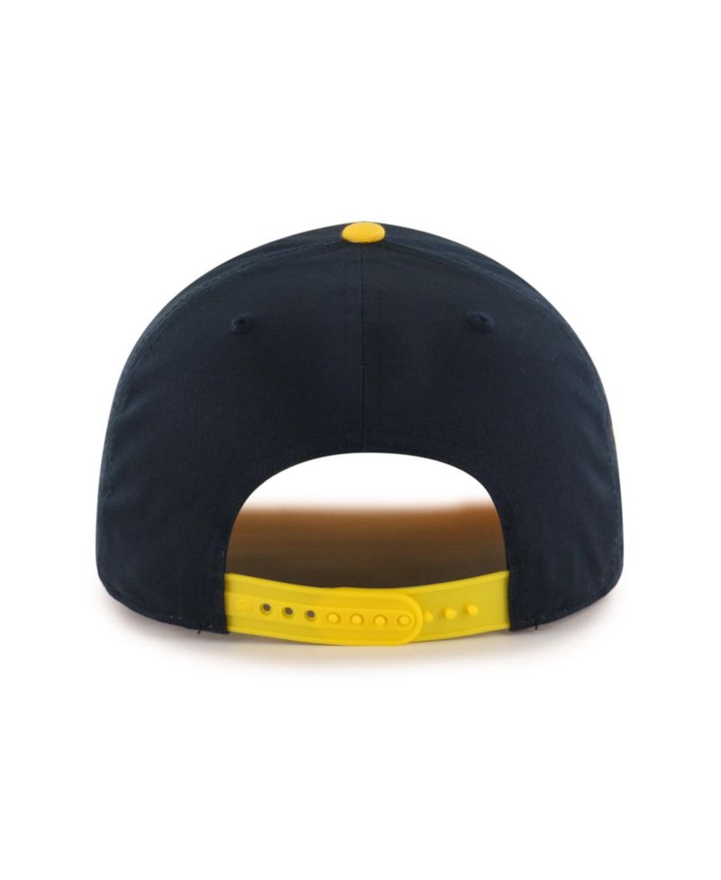 Big Boys and Girls '47 Navy Michigan Wolverines Frame Out Hitch Rope Adjustable Hat