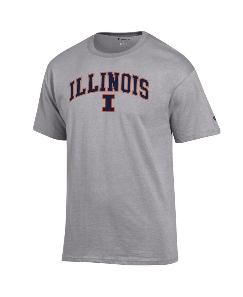 Men's Orange Illinois Fighting Illini Arch Over Logo T-Shirt