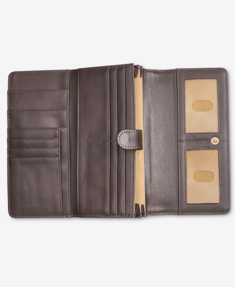 Fall Plaid Framed Receipt Manager Wallet