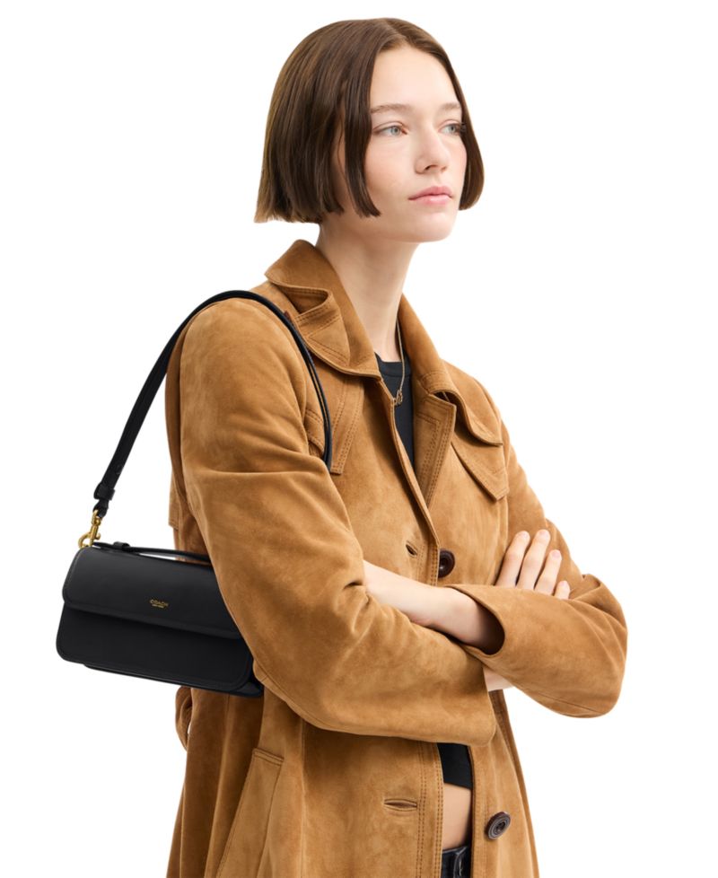 Elora Small Leather Top Handle Shoulder Bag